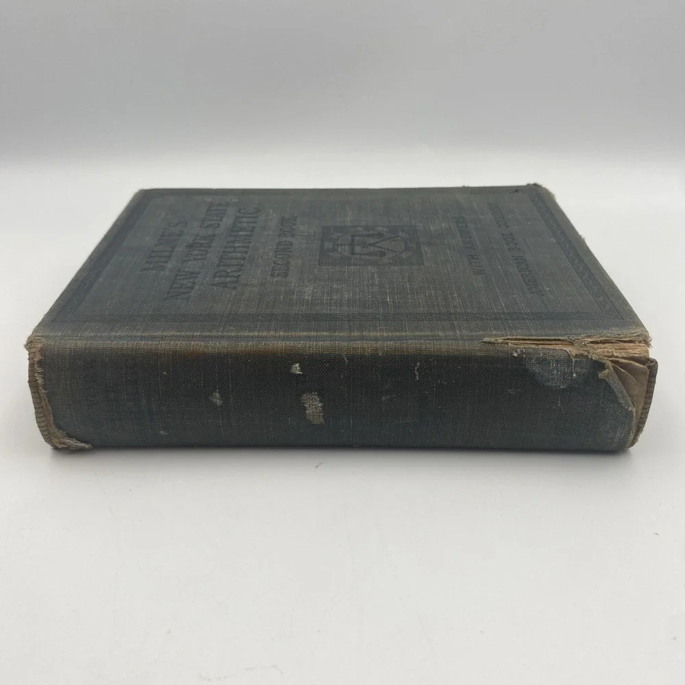 Antique Milne's New York State Arithmetic‎ Second Book 1914 Antique Math Book HC
